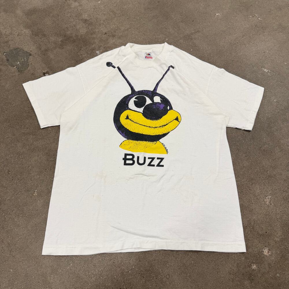 Vintage 1994 Ken Brown T-Shirt Men XL USA White Buzz FOTL Pop Art